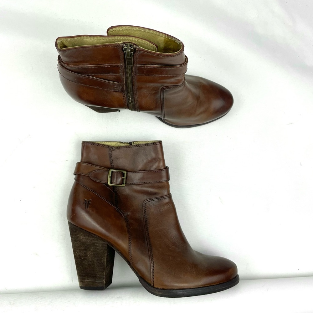 Brown Leather Ankle Boots